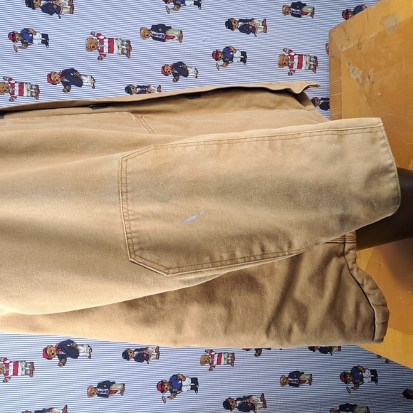 Y2K Dickies Firestone Tires lined multipocket 2XL brown canvas chore work jacket - Picture 5 of 8